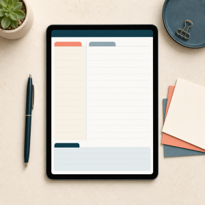 Cornell Notes Studio digital planner product image