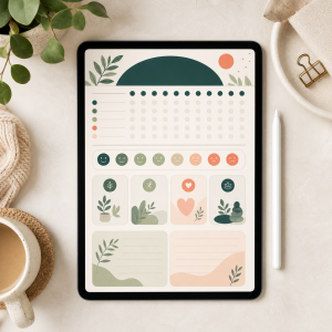 Habit Garden Journal digital planner product image