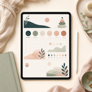 Mindful Mood Ledger digital planner product image