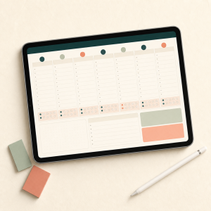 Minimal Week Architect digital planner product image