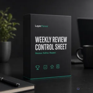 Weekly Review Control Sheet