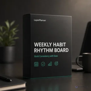 Weekly Habit Rhythm Board