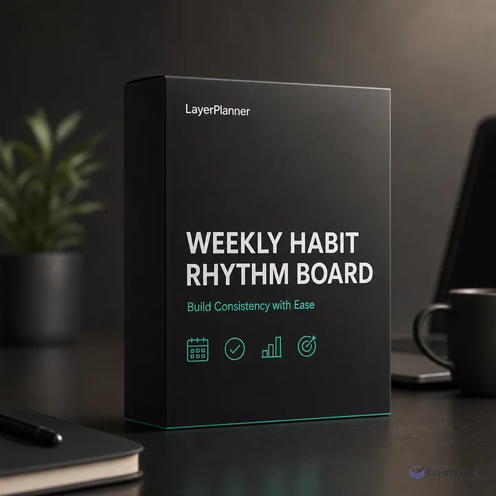 Weekly Habit Rhythm Board