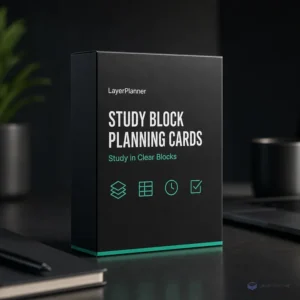 Study Block Planning Cards