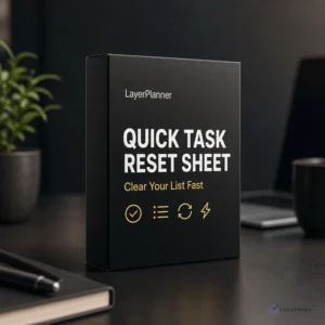 Quick Task Reset Sheet